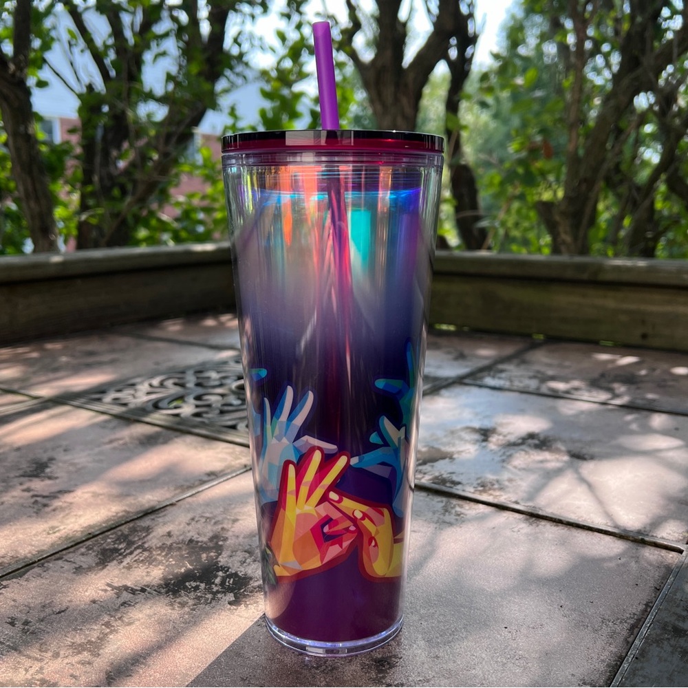 Starbucks 2021 American Sign Language ASL Hand Movements Venti Cold Cup